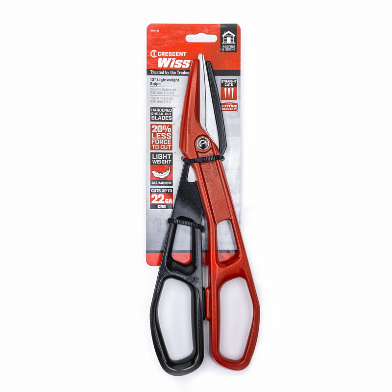 Crescent Wiss 12 in. Stainless Steel Curved Or Straight HVAC Snips