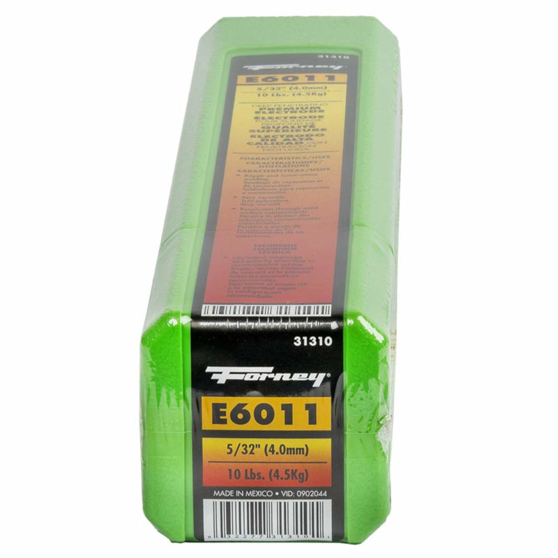 Forney 5/32 in. D X 14.6 in. L E6011 Mild Steel Welding Electrodes 60000 psi 10 lb