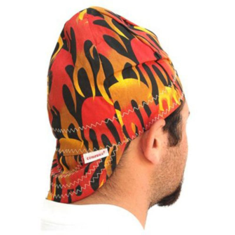 Forney 7 in. H X 7 in. W Cotton Welding Cap Multicolored