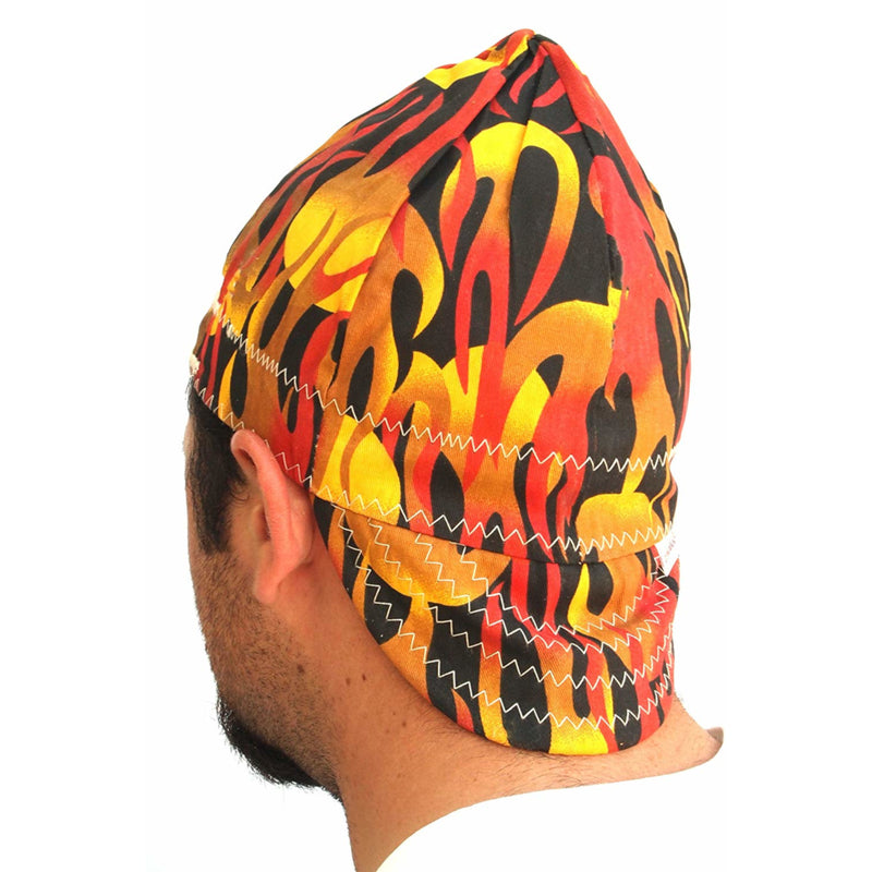 Forney 7 in. H X 7 in. W Cotton Welding Cap Multicolored