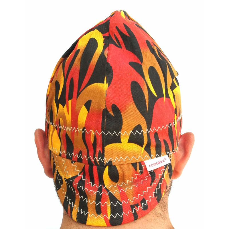 Forney 7 in. H X 7 in. W Cotton Welding Cap Multicolored
