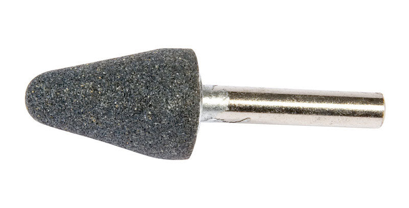 Forney 1-1/8 in. D X 3/4 in. L Aluminum Oxide Stem Mounted Point Cone 38550 rpm
