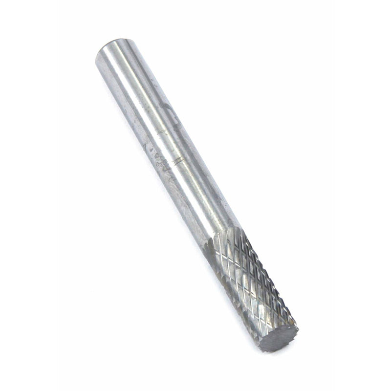 Forney 1/4 in. D X 2.5 in. L Cylinder Burr Tungsten Carbide