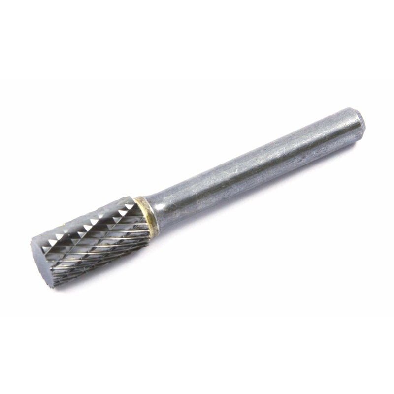 Forney 3/8 in. D X 2.5 in. L Cylinder Burr Tungsten Carbide