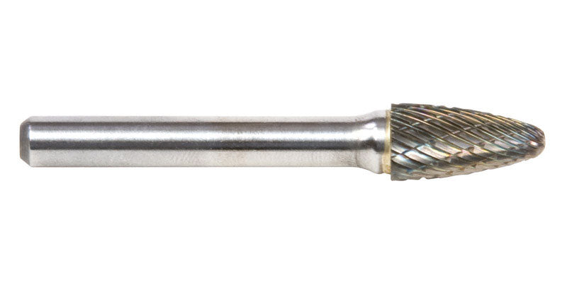 Forney 3/8 in. D X 2.5 in. L Tree Burr Tungsten Carbide