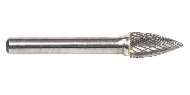 Forney 3/8 in. D X 2.5 in. L Tree Burr Tungsten Carbide