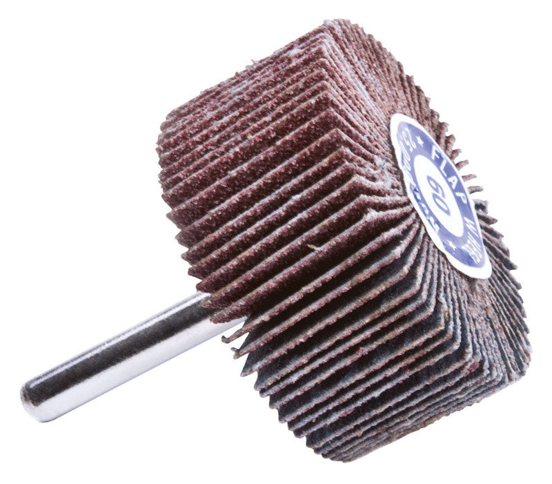 Forney 2 in. D X 1/4 in. Aluminum Oxide Flap Wheel 60 Grit