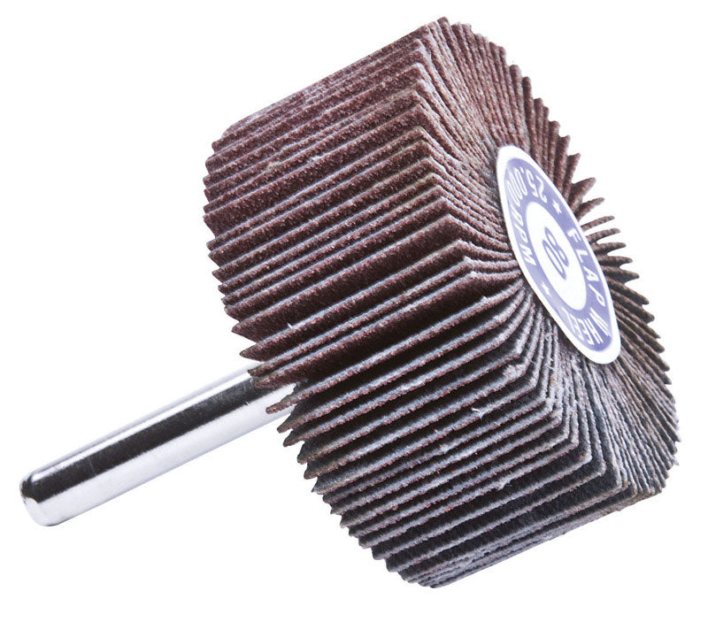 Forney 2 in. D X 1/4 in. Aluminum Oxide Flap Wheel 80 Grit