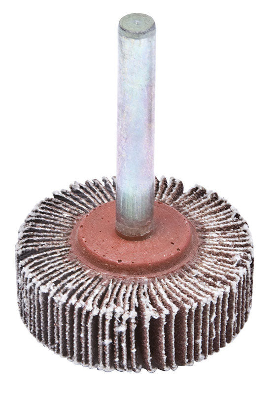 Forney 1-1/2 in. D X 1/4 in. Aluminum Oxide Flap Wheel 80 Grit