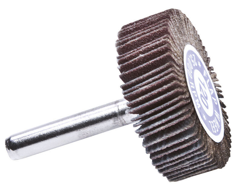Forney 1-1/2 in. D X 1/4 in. Aluminum Oxide Flap Wheel 120 Grit