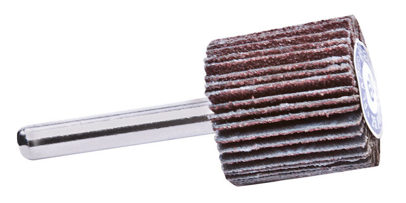 Forney 1 in. D X 1/4 in. Aluminum Oxide Flap Wheel 60 Grit
