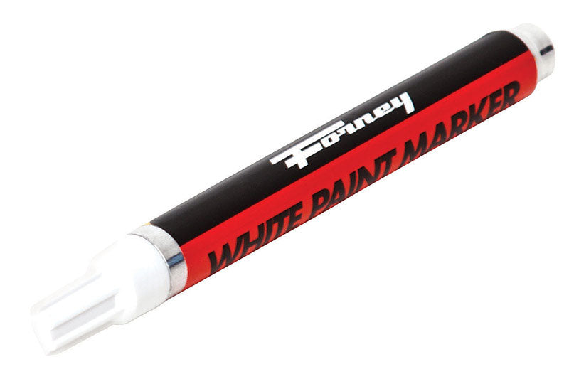 Forney 8.75 in. L X 1.88 in. W White Paint Marker