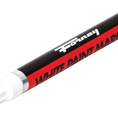 Forney 8.75 in. L X 1.88 in. W White Paint Marker