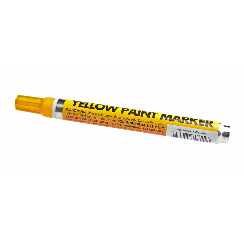 Forney 8.75 in. L X 1.88 in. W Yellow Paint Marker
