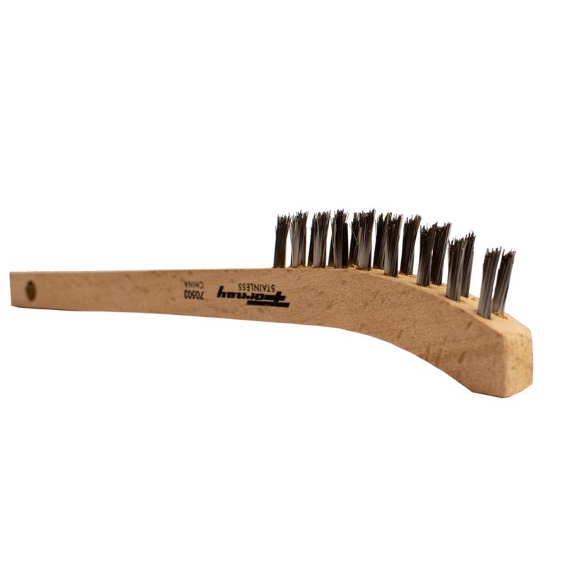Forney 8-5/8 in. L X .15 in. W Scratch Brush Stainless Steel