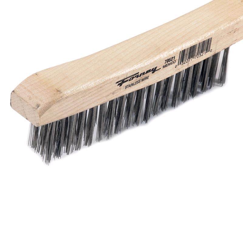 Forney 13-3/4 in. L X 2.25 in. W Scratch Brush Stainless Steel
