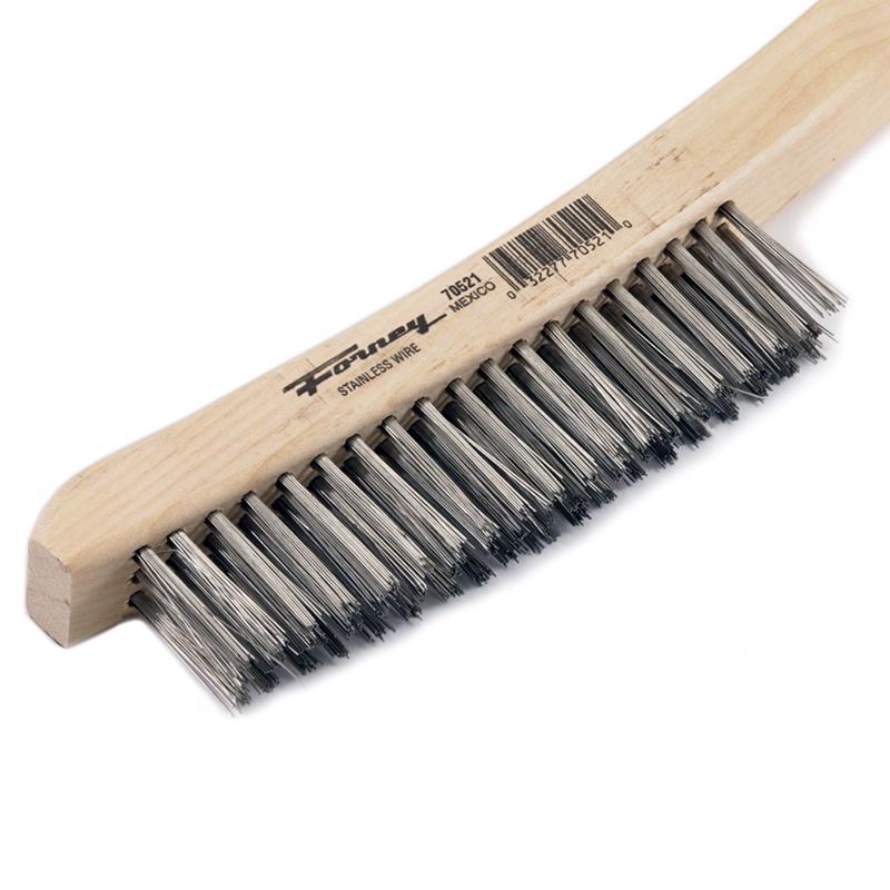 Forney 13-3/4 in. L X 2.25 in. W Scratch Brush Stainless Steel