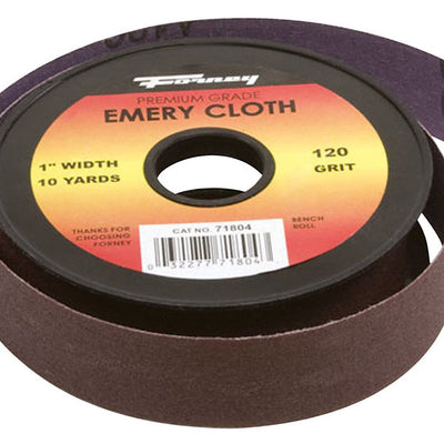 Forney 360 in. L X 1 in. W 120 Grit Emery Sandpaper