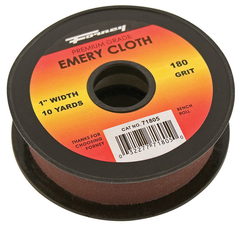 Forney 360 in. L X 1 in. W 180 Grit Emery Sandpaper