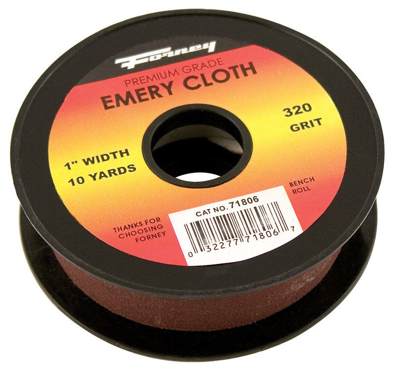 Forney 360 in. L X 1 in. W 320 Grit Emery Sandpaper