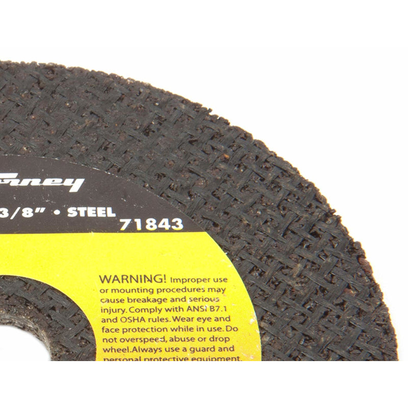 Forney 3 in. D X 3/8 in. Aluminum Oxide Metal Cut-Off Wheel