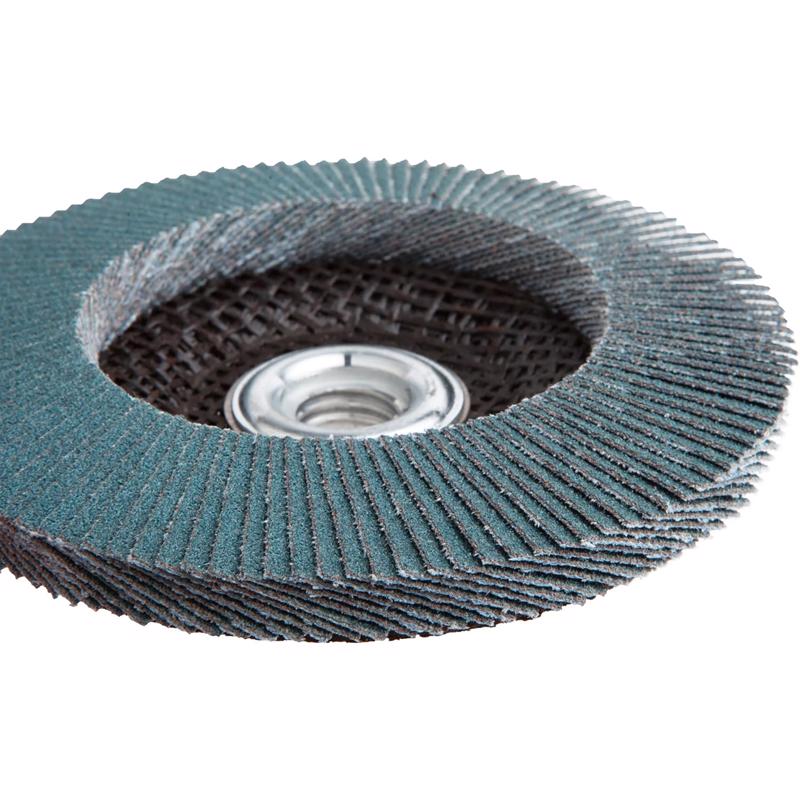 Forney 4-1/2 in. D X 5/8-11 in. Zirconia Aluminum Oxide Flap Disc 60 Grit