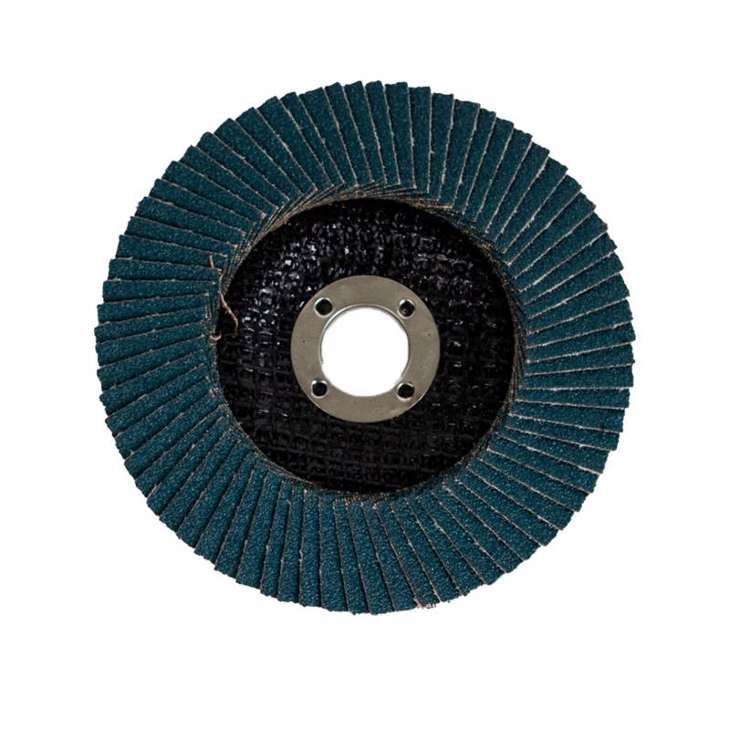 Forney 4 in. D X 5/8 in. in. Zirconia Aluminum Oxide Flap Disc 80 Grit