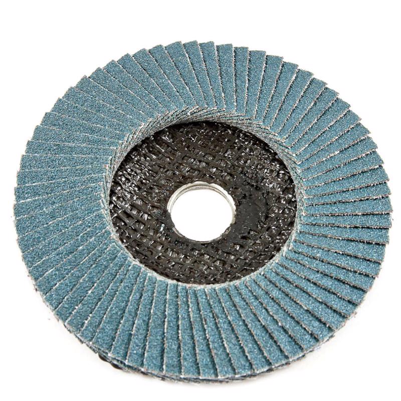 Forney 4 in. D X 5/8 in. in. Zirconia Aluminum Oxide Flap Disc 80 Grit
