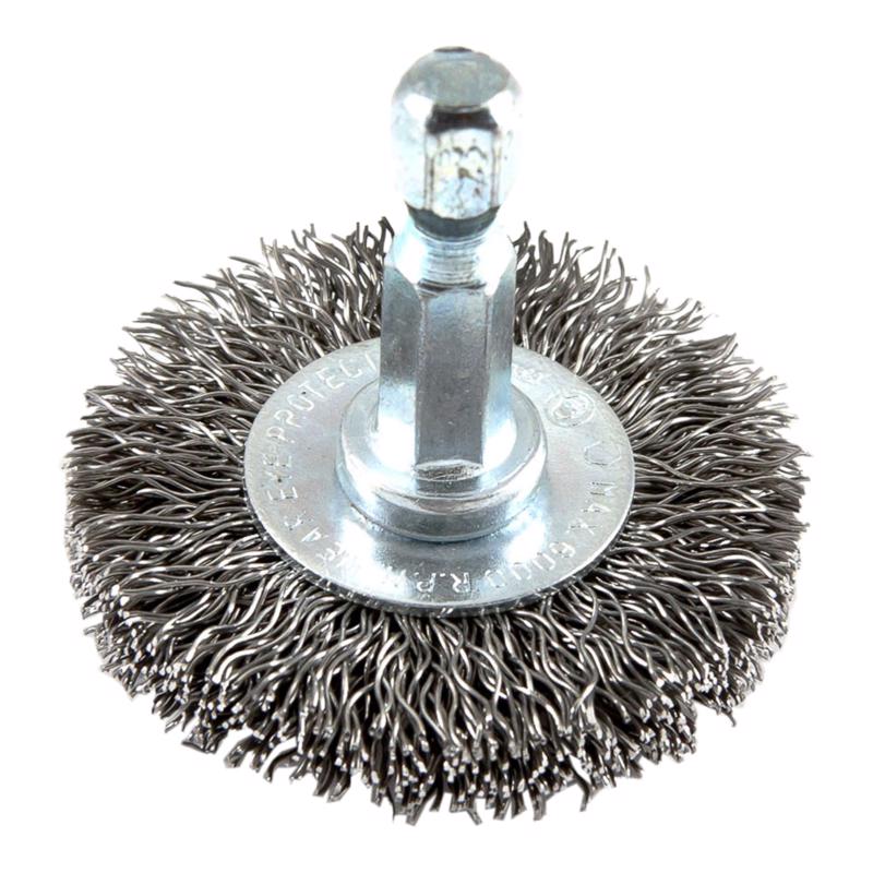 Forney 1-1/2 in. Crimped Wire Wheel Brush Metal 6000 rpm