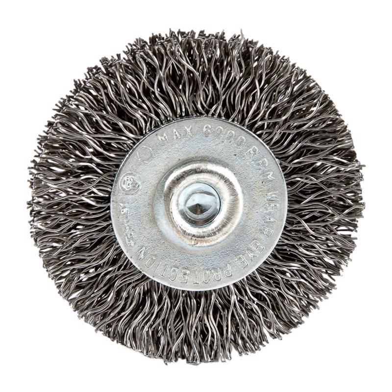 Forney 1-1/2 in. Crimped Wire Wheel Brush Metal 6000 rpm