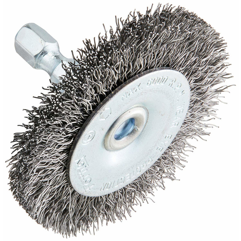 Forney 2 in. Crimped Wire Wheel Brush Metal 6000 rpm