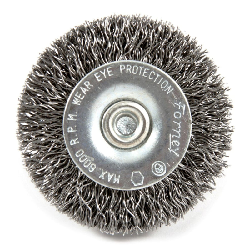 Forney 2 in. Crimped Wire Wheel Brush Metal 6000 rpm