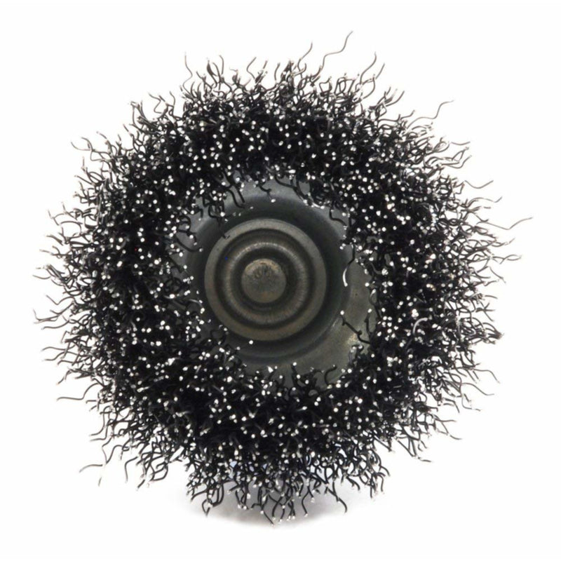 Forney 2 in. D X 1/4 in. Coarse Steel Crimped Wire Cup Brush 6000 rpm