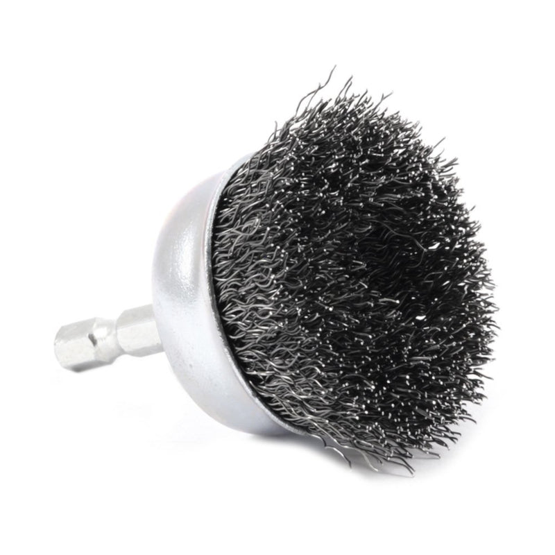Forney 2 in. D X 1/4 in. Coarse Steel Crimped Wire Cup Brush 6000 rpm