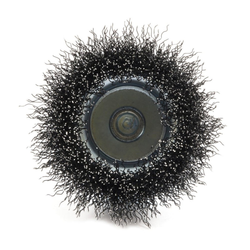 Forney 3 in. D X 1/4 in. Coarse Steel Crimped Wire Cup Brush 6000 rpm