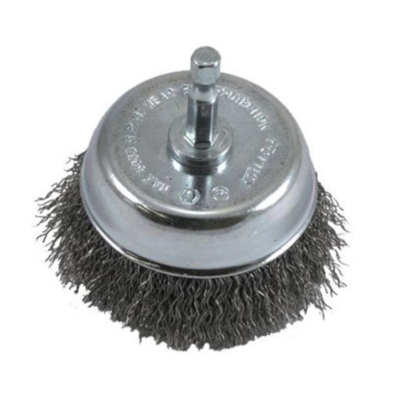 Forney 3 in. D X 1/4 in. Coarse Steel Crimped Wire Cup Brush 6000 rpm