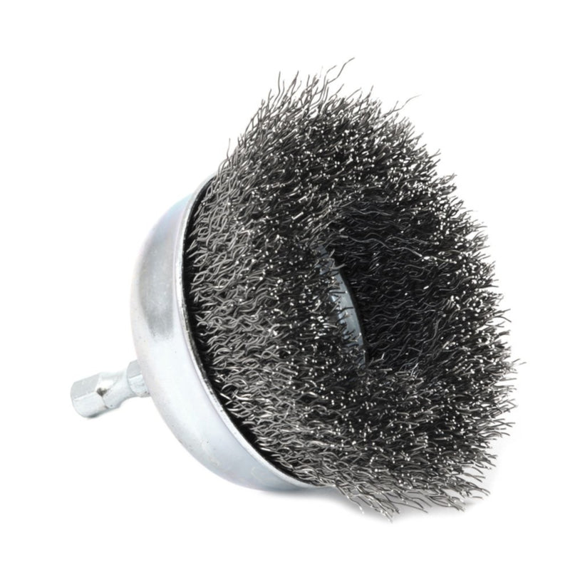 Forney 3 in. D X 1/4 in. Coarse Steel Crimped Wire Cup Brush 6000 rpm