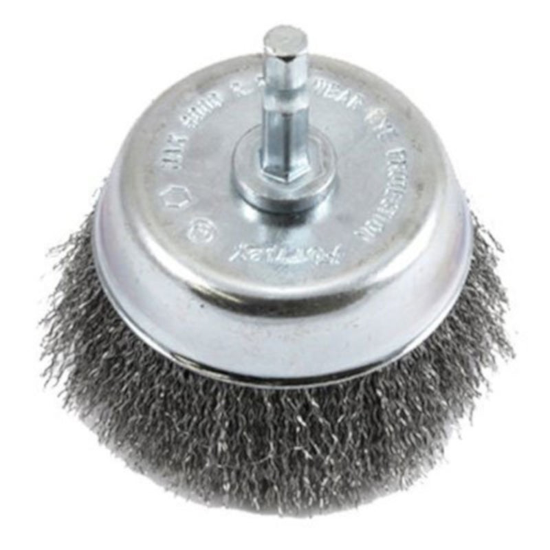 Forney 3 in. D X 1/4 in. Fine Steel Crimped Wire Cup Brush 6000 rpm