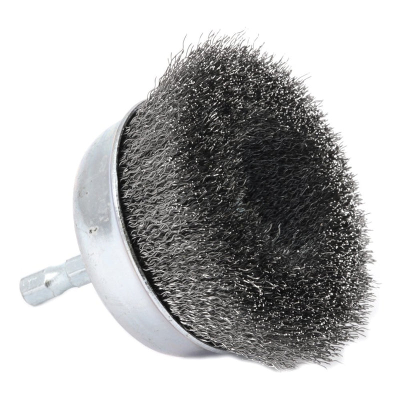 Forney 3 in. D X 1/4 in. Fine Steel Crimped Wire Cup Brush 6000 rpm