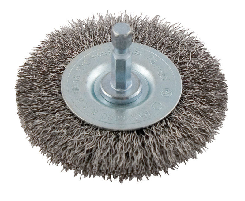 Forney 2-1/2 in. Crimped Wire Wheel Brush Metal 6000 rpm