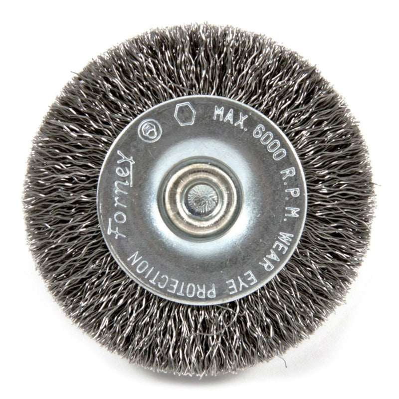 Forney 2-1/2 in. Crimped Wire Wheel Brush Metal 6000 rpm