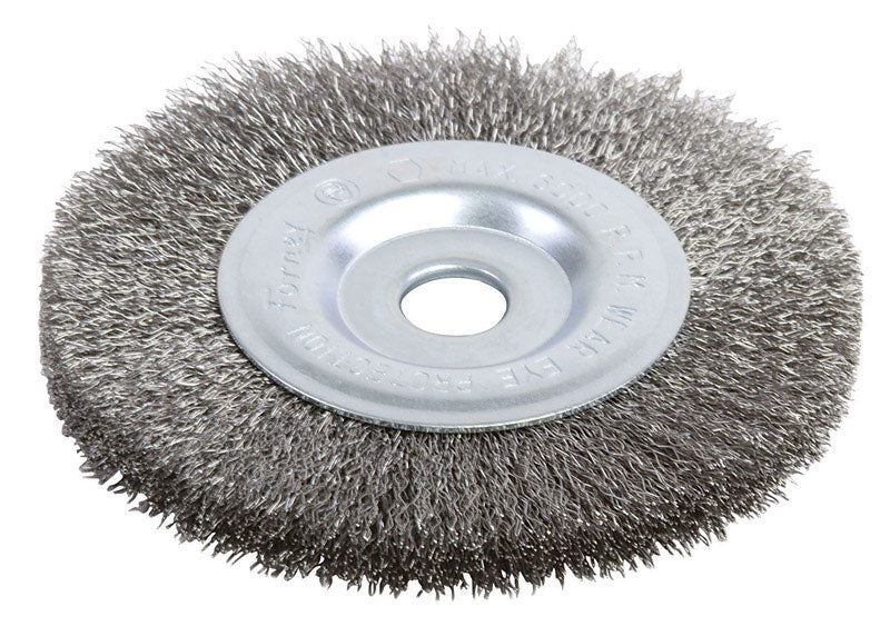 Forney 4 in. Crimped Wire Wheel Brush Metal 6000 rpm