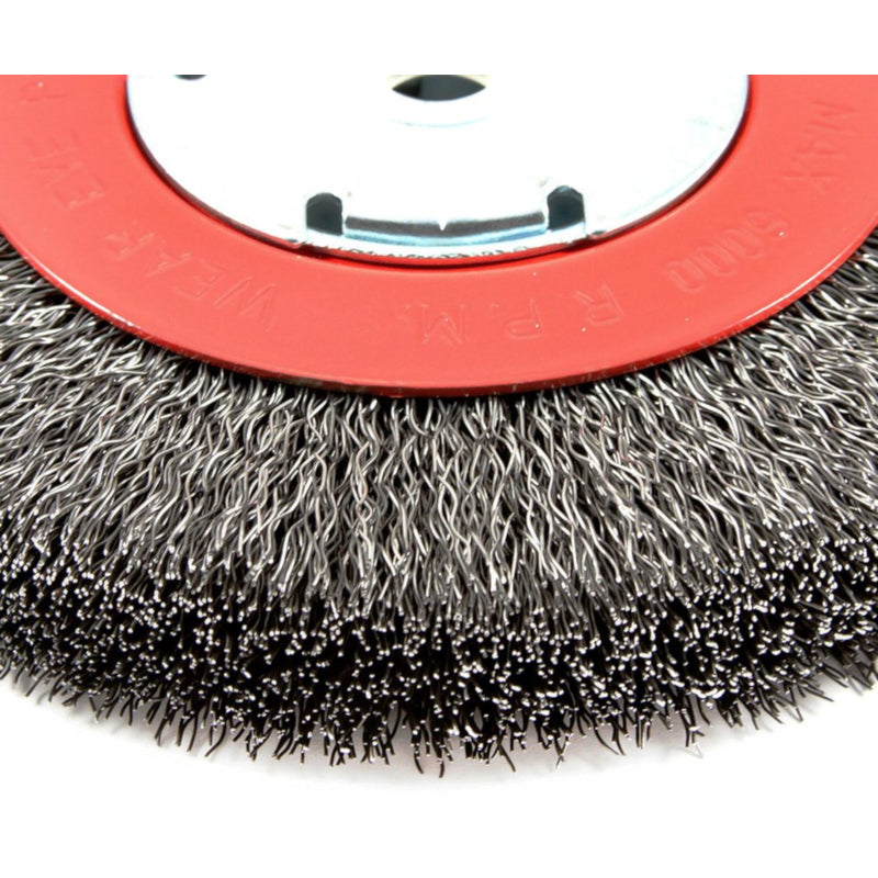Forney 6 in. Crimped Wire Wheel Brush Metal 6000 rpm