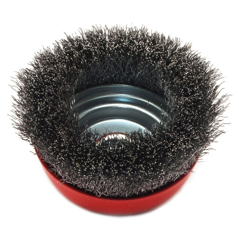 Forney 5 in. D X 5/8 in. Crimped Steel Cup Brush 8000 rpm
