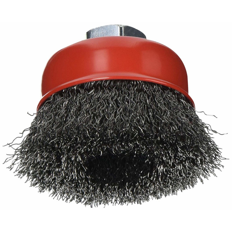 Forney 2.75 in. D X 5/8 in. Crimped Steel Cup Brush 14000 rpm