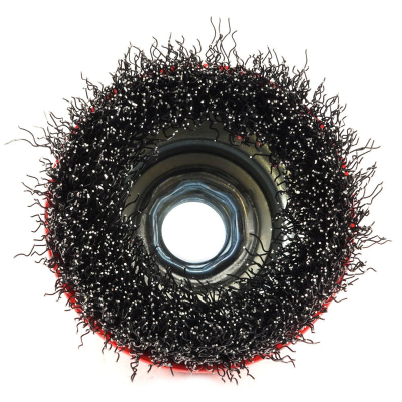 Forney 2.75 in. D X 5/8 in. Crimped Steel Cup Brush 14000 rpm