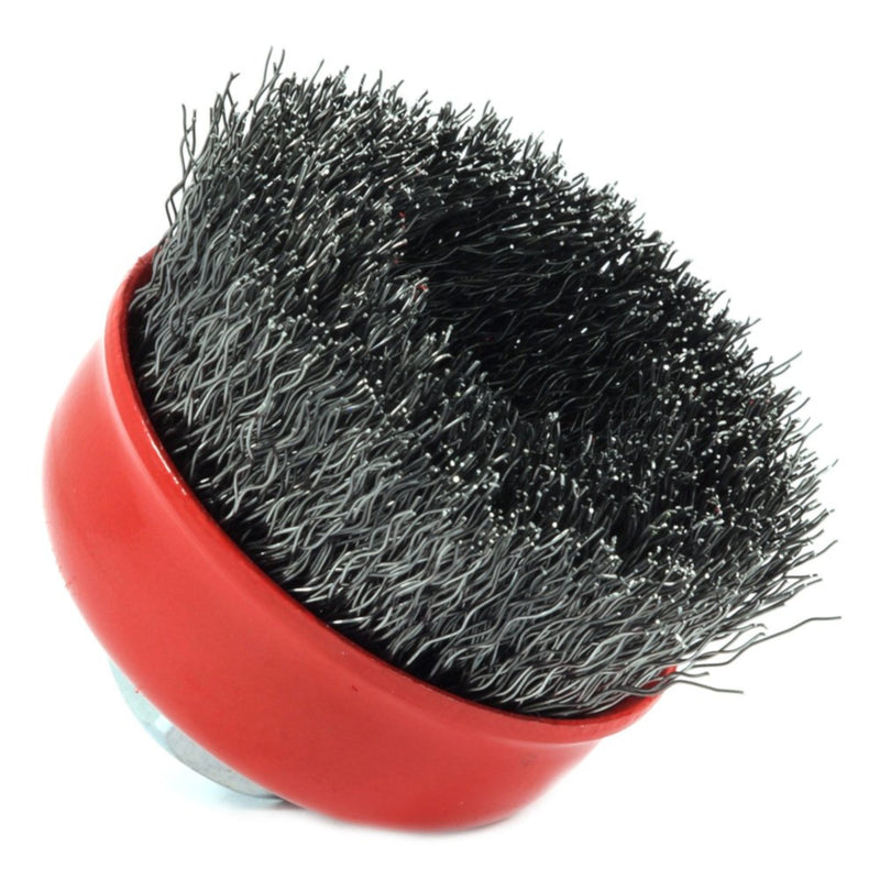 Forney 2.75 in. D X 5/8 in. Crimped Steel Cup Brush 14000 rpm