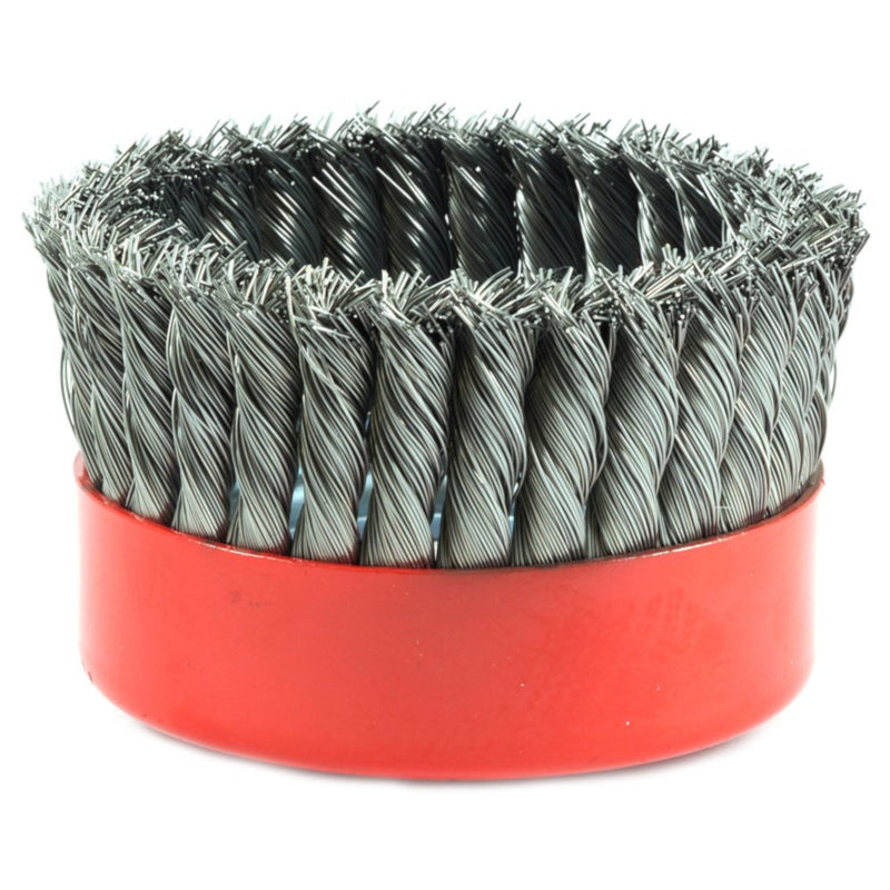 Forney 6 in. D X 5/8 in. Knotted Steel Cup Brush 6500 rpm