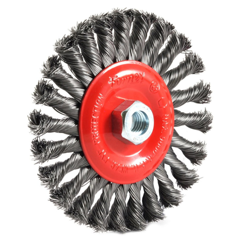 Forney 4 in. Crimped Wire Wheel Brush Metal 20000 rpm