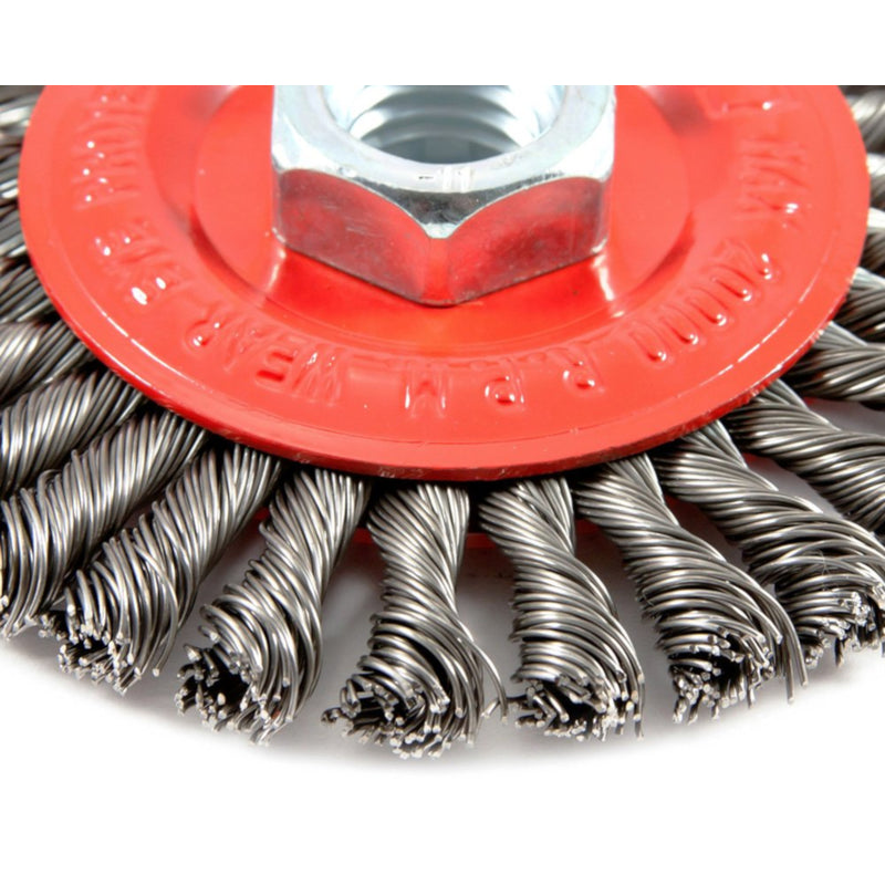Forney 4 in. Stringer Wire Wheel Brush Metal 20000 rpm